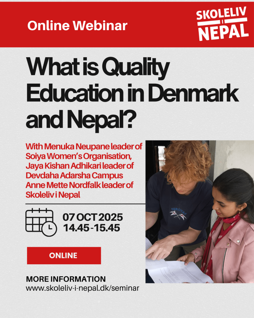 Webinar om kvalitetsuddannelse Globalt